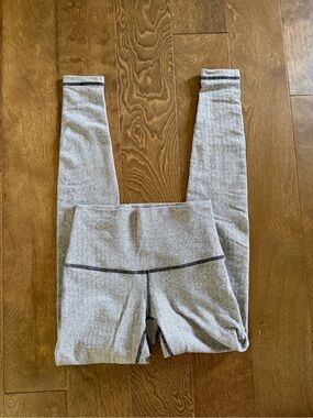lululemon athletica Heather Grey High-Waist Leggings